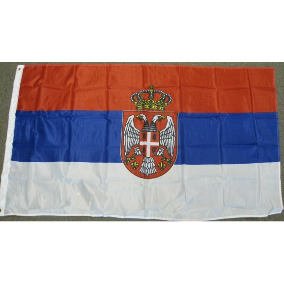 Trade Winds 3X5 SERBIA FLAG SERBIAN FLAGS EUROPEAN EU NEW 100D FABRIC