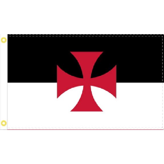 Trade Winds 3X5 Templar Knights Crosses 100D FLAG BANNER GROMMETS