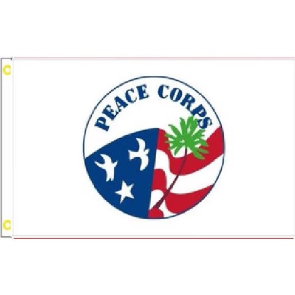 Trade Winds 3X5 US PEACE CORPS MAKE PEACE FLAG BANNER 100D W/ GROMMETS