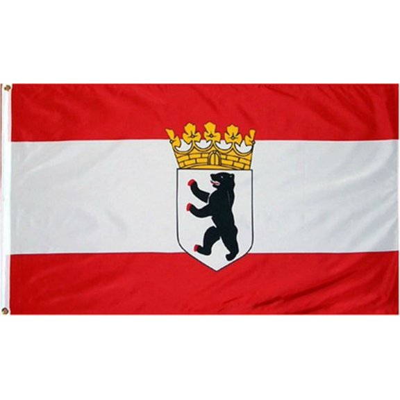 Trade Winds 3x5 Berlin German Germany Bear Civil Crown Flag 3'x5' Banner Brass Grommets