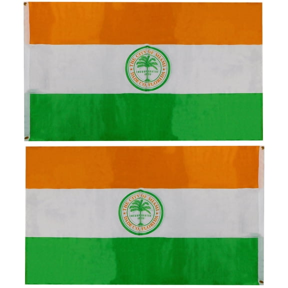 Trade Winds 3x5 City of Miami Florida 2 Faced 2-ply Wind Resistant Flag