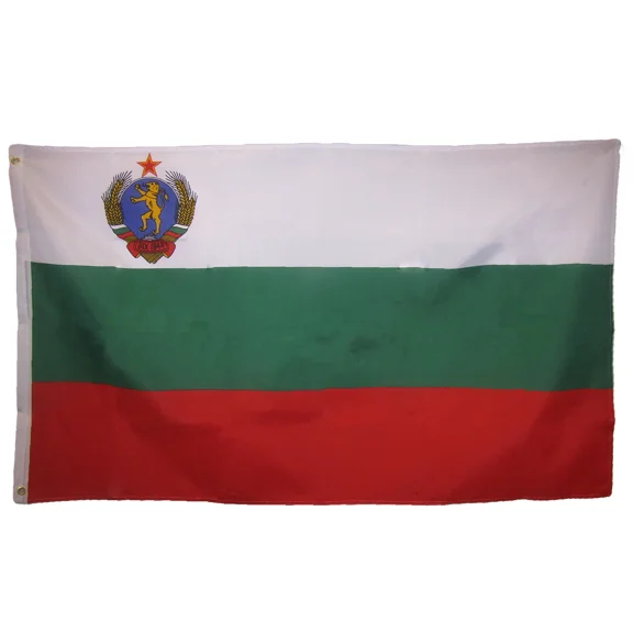 Trade Winds 3x5 Country of Bulgaria w/ Crest 3'x5' Flag Banner Grommets 100D