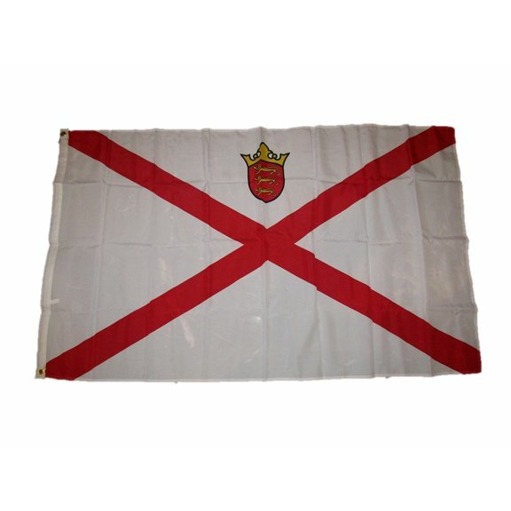 Trade Winds 3x5 Country of Jersey Flag 3'x5' Brass Grommets 100D