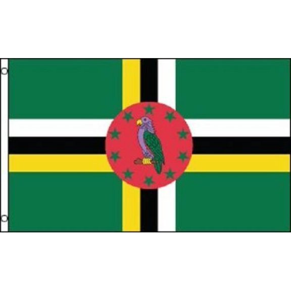 Trade Winds 3x5 Dominica Flag 3'x5' Banner Brass Grommets Commonwealth Island Banner 100D