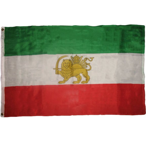 Trade Winds 3x5 Historic OLD IRANIAN LION Sun Crown FLAG 3'x5' Iran Persia Persian 100D