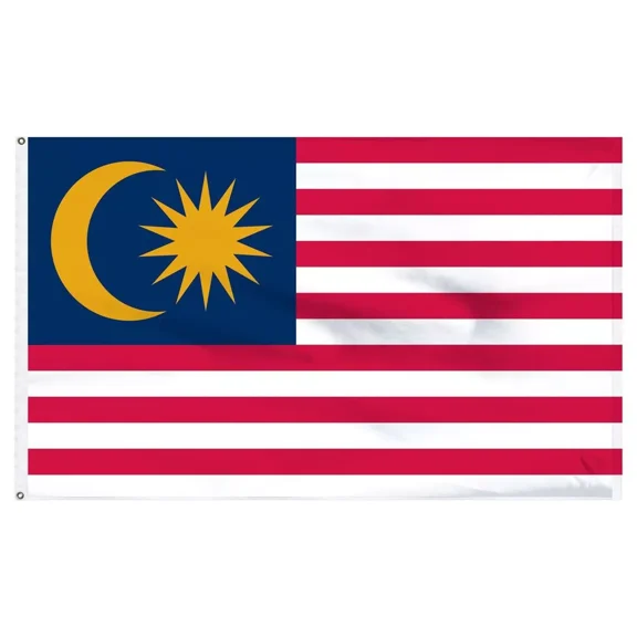 Trade Winds 3x5 Malaysia Borneo Asian Flag 3'x5' Banner Grommets Fade Resistant Premium