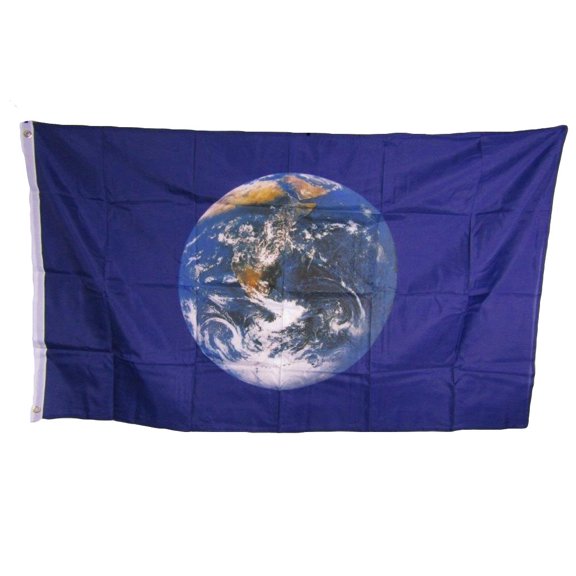 Trade Winds 3x5 Planet Earth Day Globe Mother Earth Poly-Nylon Flag 3'x5' Banner Grommets