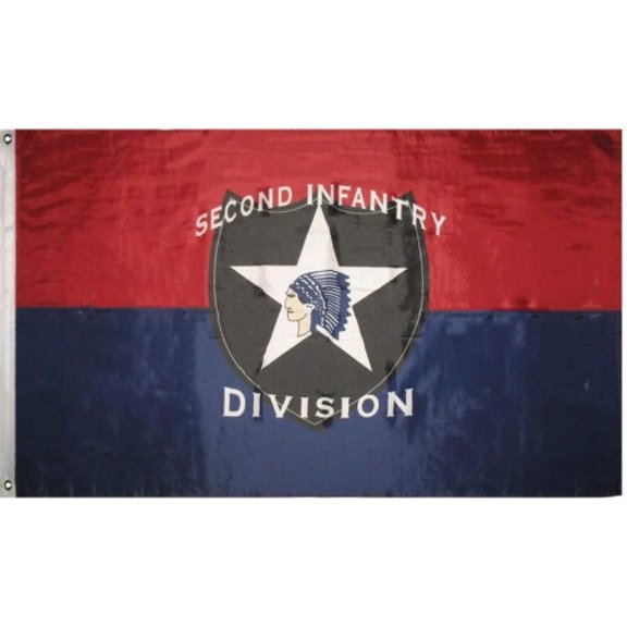 Trade Winds 3x5 Second Infantry Division US Army 2nd Flag 3'x5' Banner Grommets Premium Poly
