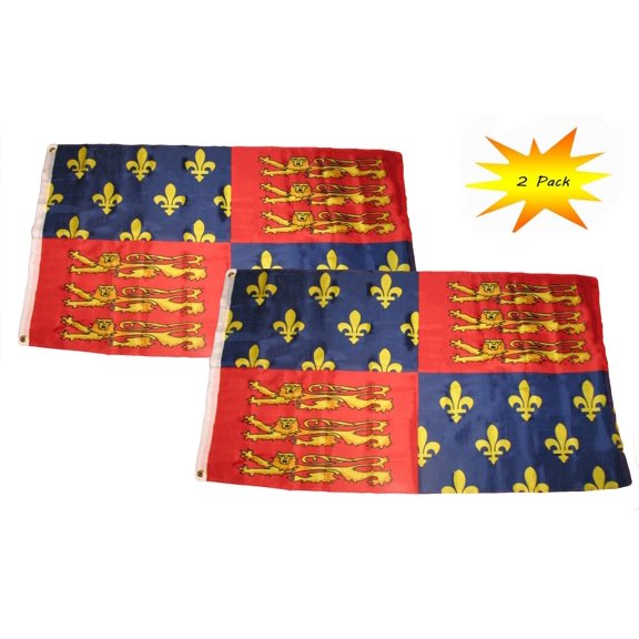 Trade Winds 3x5 Set (2 Pack) King Edward of England British Flag Banner