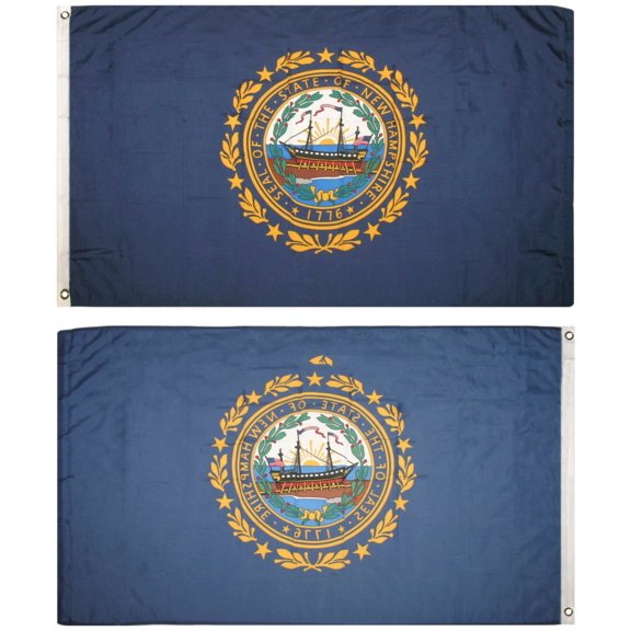 Trade Winds 3x5 State of New Hampshire Flag 3'x5' House Banner Super Polyester Grommets