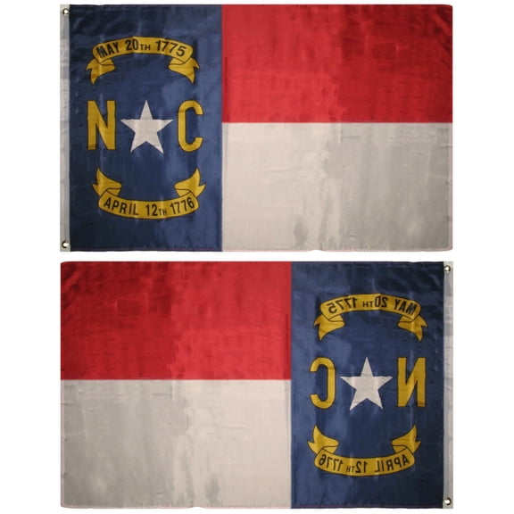 Trade Winds 3x5 State of North Carolina Flag Grommets Banner Indoor Outdoor Polyester 100D