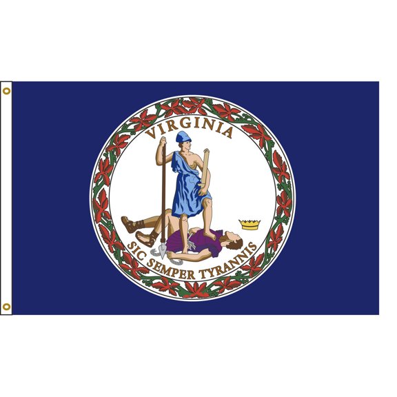 Trade Winds 5'x8' State of Virginia Flag 5x8 Foot Flag Banner Large 100D