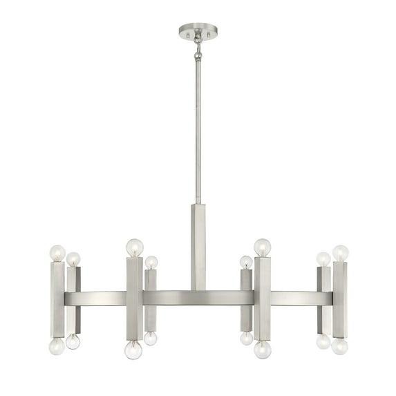 Trade Winds Aaron 16-Light Chandelier in Brushed Nickel