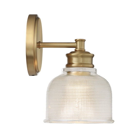 Trade Winds Addison 1-Light Wall Sconce in Natural Brass