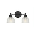 thumbnail image 1 of Trade Winds Addison 2-Light Bathroom Vanity Light in Matte Black, 1 of 5
