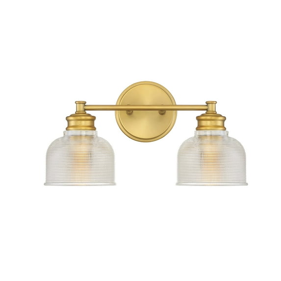 Trade Winds Addison 2-Light Bathroom Vanity Light in Natural Brass