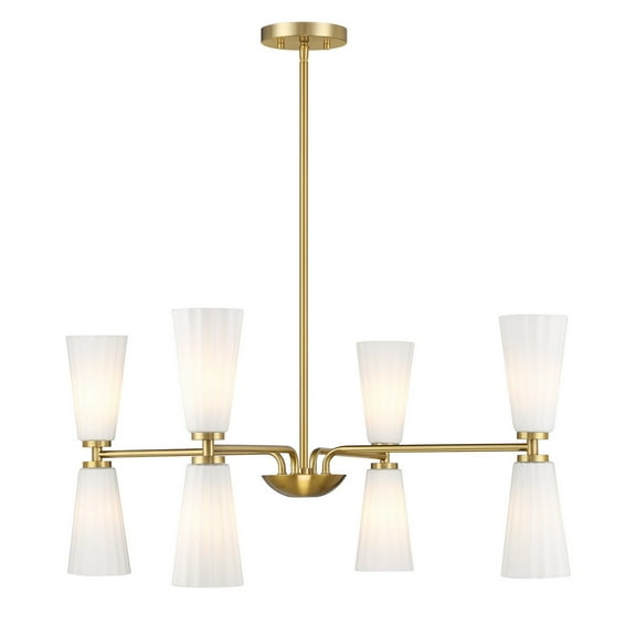 Chandelier in Natural Brass