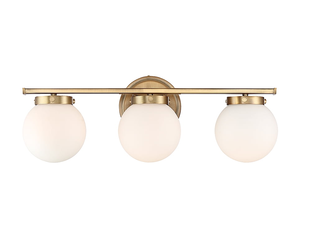 Trade Winds Antoinette 3-Light 24" Bathroom Vanity Light in Natural Brass