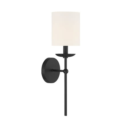 Trade Winds April 1-Light Wall Sconce in Matte Black