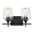 thumbnail image 1 of Trade Winds Aria 2-Light Bath Light in Black, 1 of 4