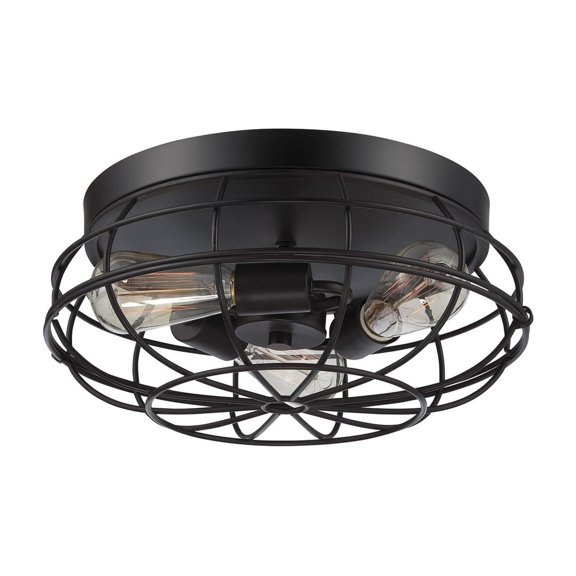 Trade Winds Arnold 3-Light Ceiling Light in Oil Rubbed Bronze