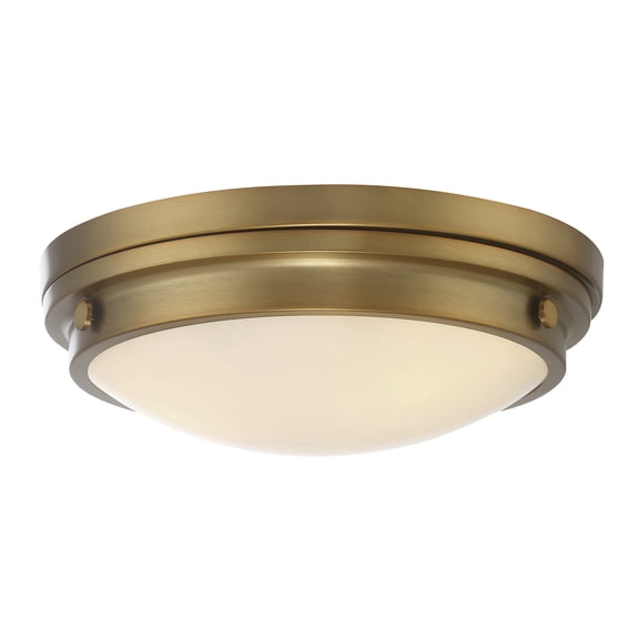 Trade Winds Ashford 3-Light Ceiling Light in Natural Brass