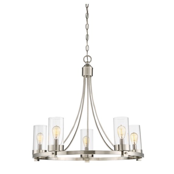 Trade Winds Ashland 5-Light Chandelier in Brushed Nickel