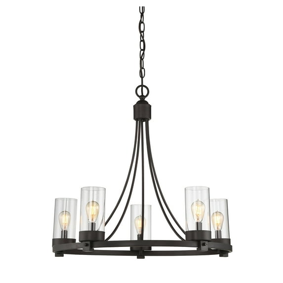 Trade Winds Ashland 5-Light Chandelier in Oil Rubbed Bronze