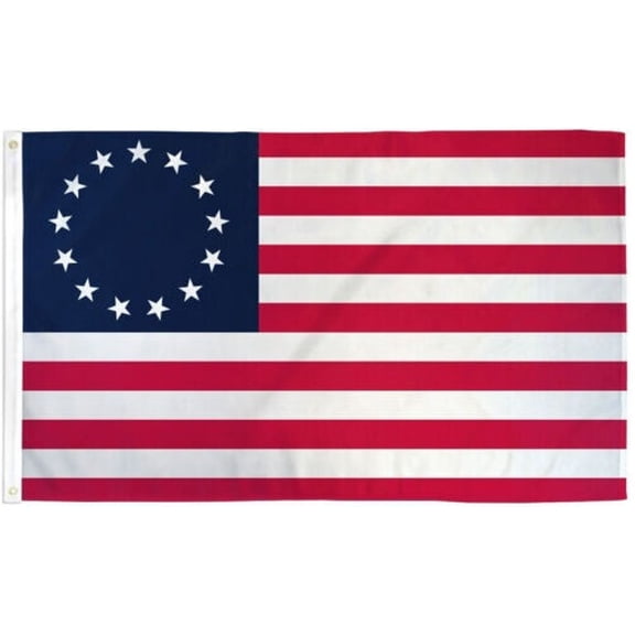 Trade Winds Betsy Ross Flag 3x5ft 13 Colonies Colonial American 13 Star USA Flag 1776 100D