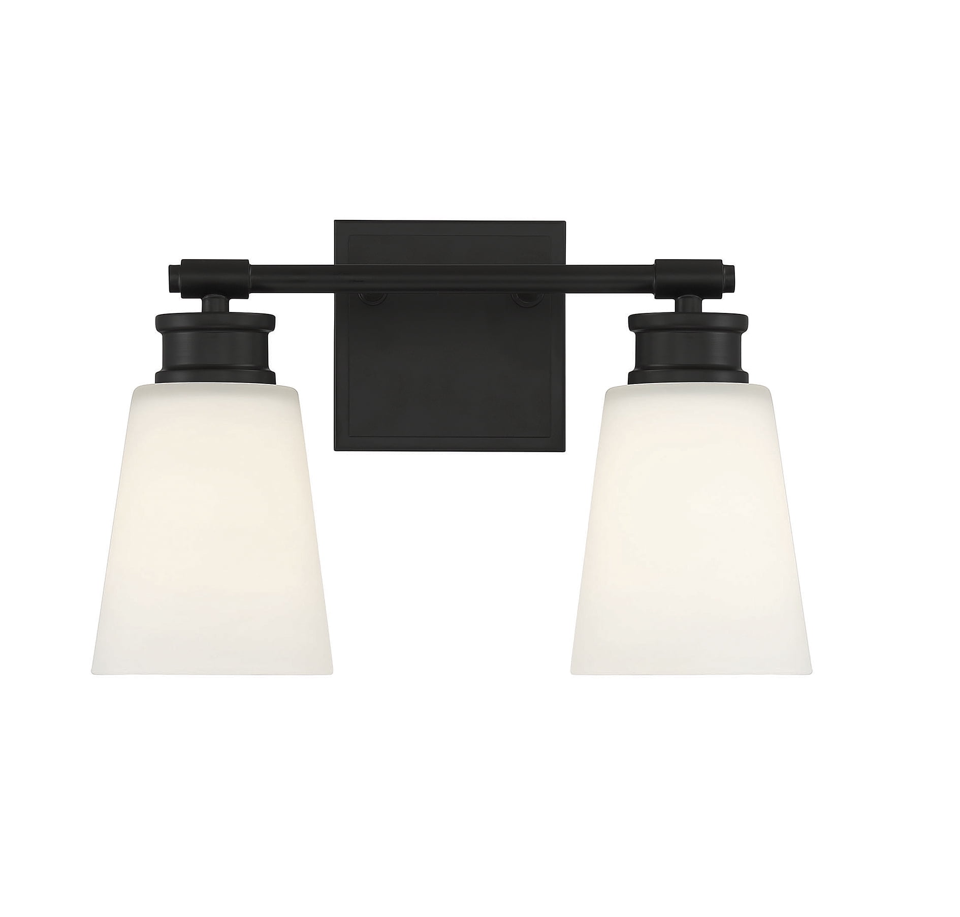 Trade Winds Billie 2-Light Bathroom Vanity Light in Matte Black