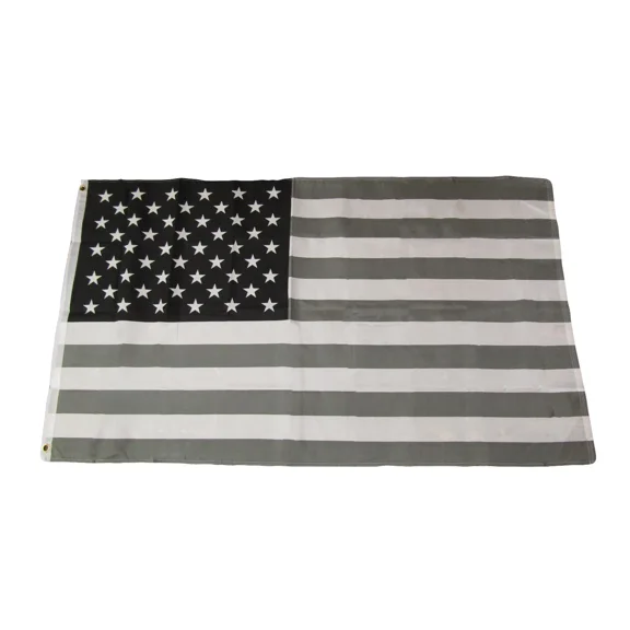 Trade Winds Black White Gray USA United States Flag American house Banner 3x5 Foot grommets