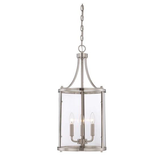 Trade Winds Bradford 3-Light Pendant in Brushed Nickel