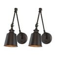 thumbnail image 1 of Trade Winds Brunswick Swing Arm Wall Lamp (2-Pack) in Oil Rubbed Bronze, 1 of 5