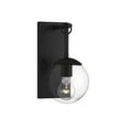 thumbnail image 1 of Trade Winds Campana Outdoor Wall Light in Matte Black with Clear Glass, 1 of 3