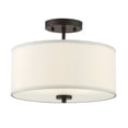 thumbnail image 1 of Trade Winds Cassie Drum Semi-Flush Mount Ceiling Light in Oil Rubbed Bronze, 1 of 3