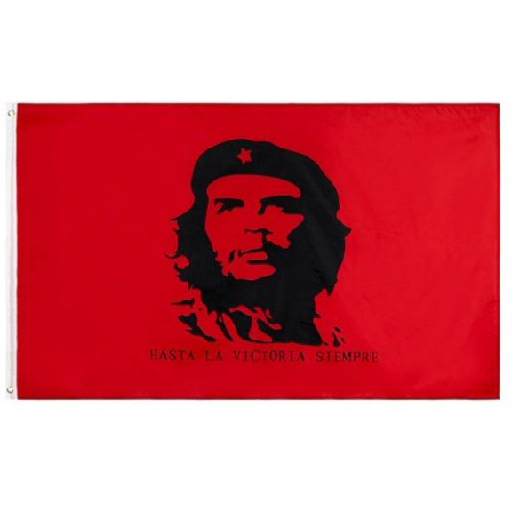 Trade Winds Che Guevara 3x5FT FLAG Hasta La Victoria Siempre Red Cuban Revolution Marxist
