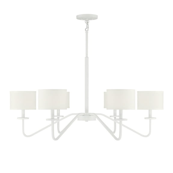 Trade Winds Cooper 6-Light Chandelier in Bisque White