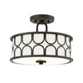 thumbnail image 1 of Trade Winds Courtland Semi-Flush Mount Ceiling Light in Oil Rubbed Bronze, 1 of 6