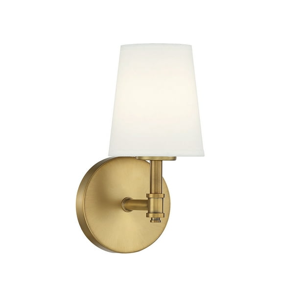 Trade Winds Coyle 1-Light Wall Sconce in Natural Brass