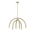 thumbnail image 1 of Trade Winds Cynthia 6-Light Chandelier in Natural Brass, 1 of 5