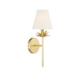 thumbnail image 1 of Trade Winds Daphne 1-Light Wall Sconce in True Gold, 1 of 6