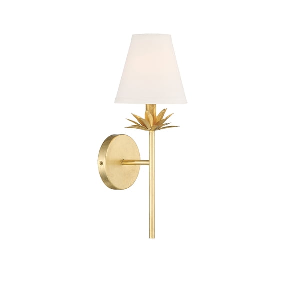 Trade Winds Daphne 1-Light Wall Sconce in True Gold
