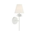 thumbnail image 1 of Trade Winds Daphne 1-Light Wall Sconce in White, 1 of 6