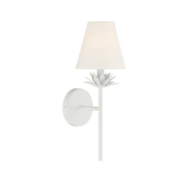 Trade Winds Daphne 1-Light Wall Sconce in White