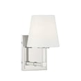 thumbnail image 1 of Trade Winds Declan 1-Light Wall Sconce in Polished Nickel, 1 of 5