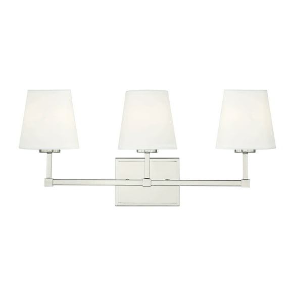Trade Winds Declan 3-Light Bathroom Vanity Light in Polished Nickel