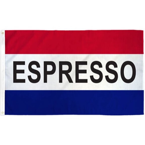Trade Winds Espresso 3x5 ft Flag Polyester Perfect for Businesses, Cafes, Coffee Shops, ETC