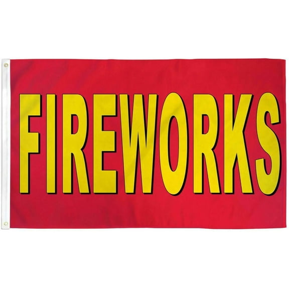Trade Winds FIREWORKS Flag Firework Tent Business Advertising Banner Store Pennant 3x5 July