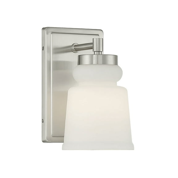 Trade Winds Faye 1-Light Wall Sconce in Brushed Nickel