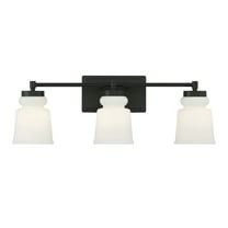 Trade Winds Faye 3-Light Bathroom Vanity Light in Matte Black